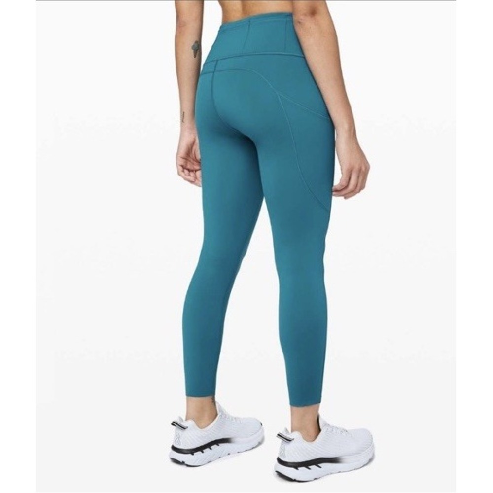 Lululemon‎ Fast and Fr** Tight II 25" Size 4 Nulux Cyprus Blue